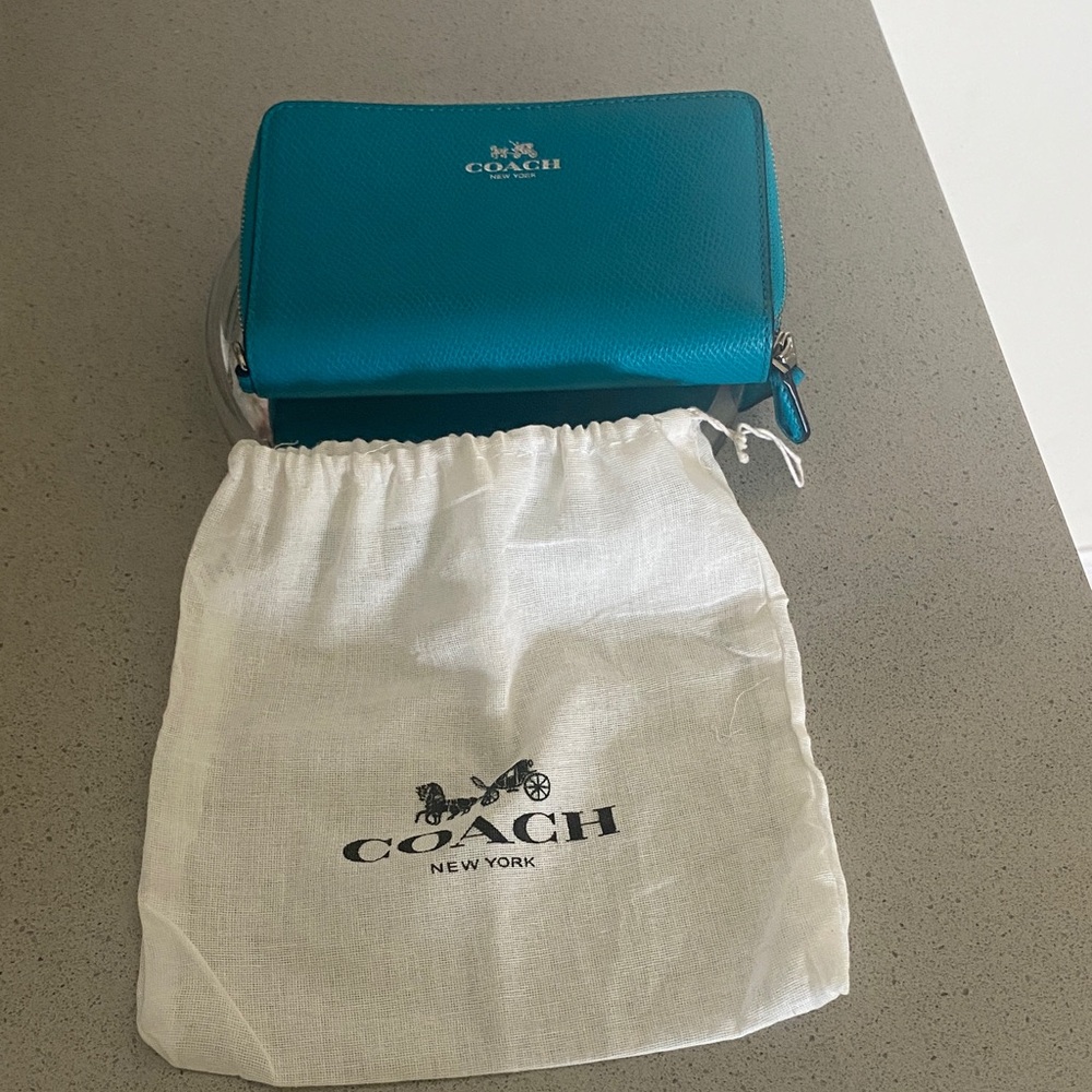 Coach Turquoise Leather Crossbody